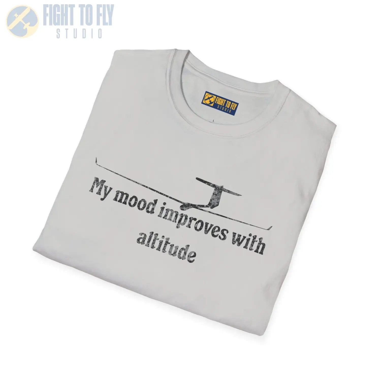 My Mood Improves with Altitude - T-Shirt - Pilot gifts - WWII warbird t-shirt