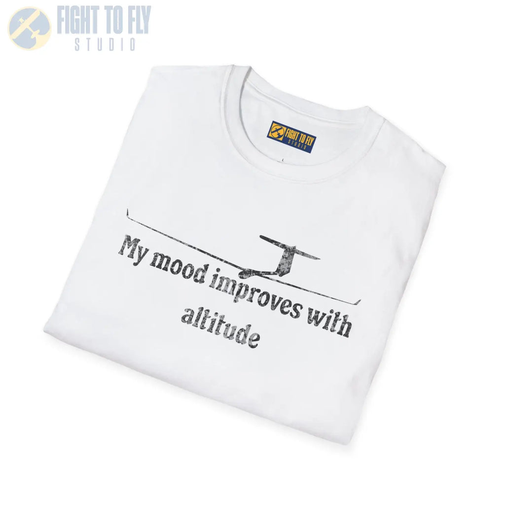 My Mood Improves with Altitude - T-Shirt - Pilot gifts - WWII warbird t-shirt