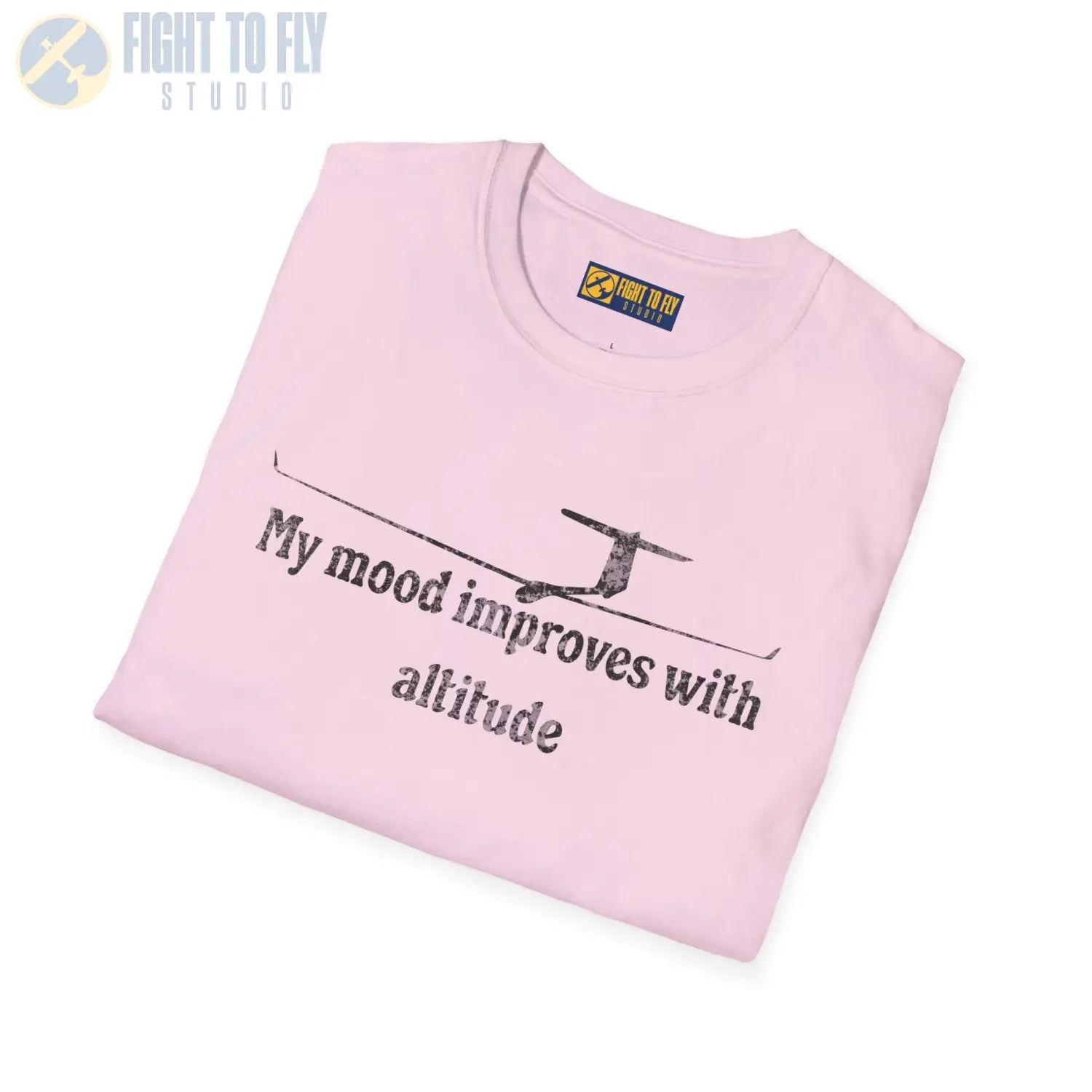 My Mood Improves with Altitude - T-Shirt - Pilot gifts - WWII warbird t-shirt