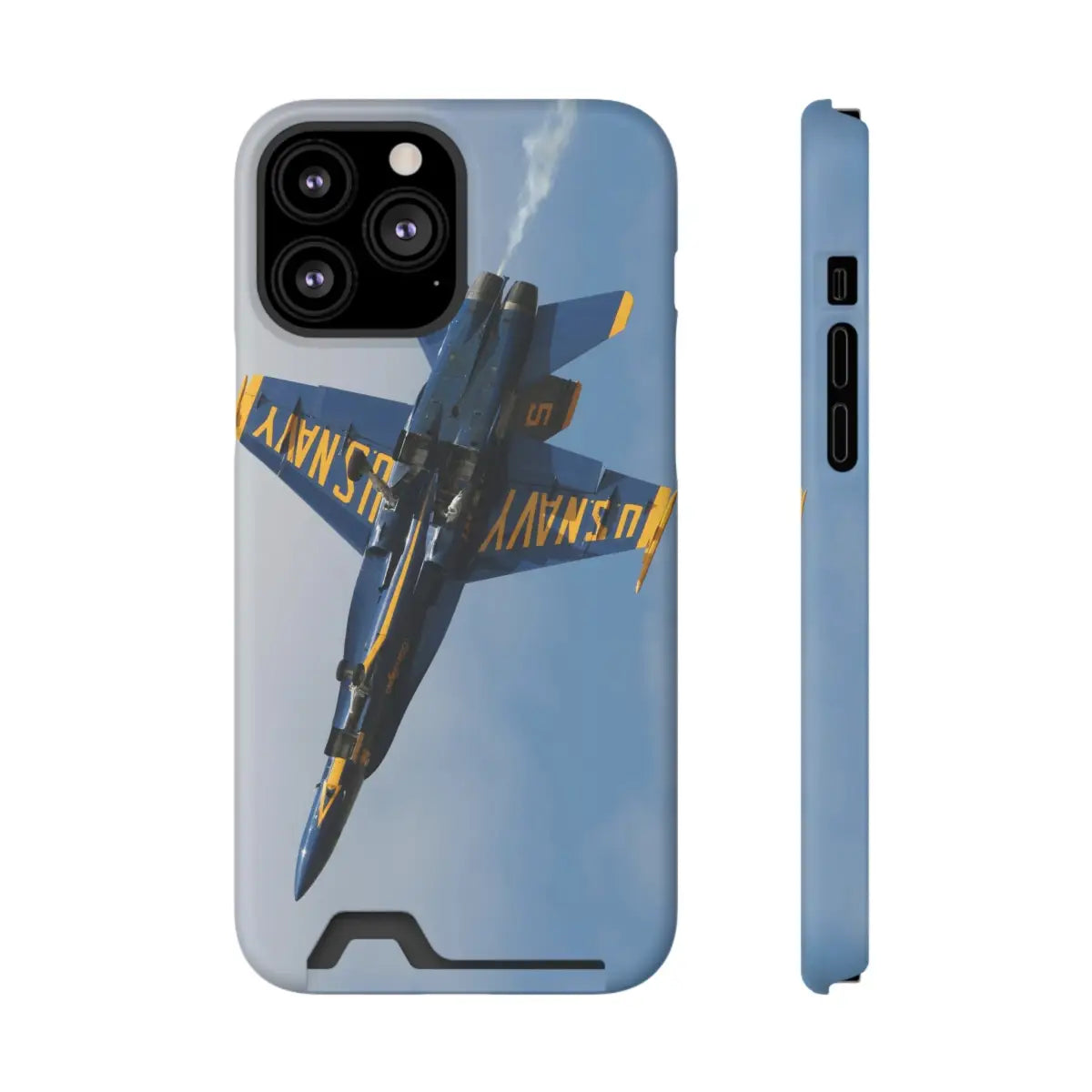 US Navy Blue Angels Phone Case with Card Holder - U.S. Fighter Jet Design - Gifts for pilots - Aviation apparel