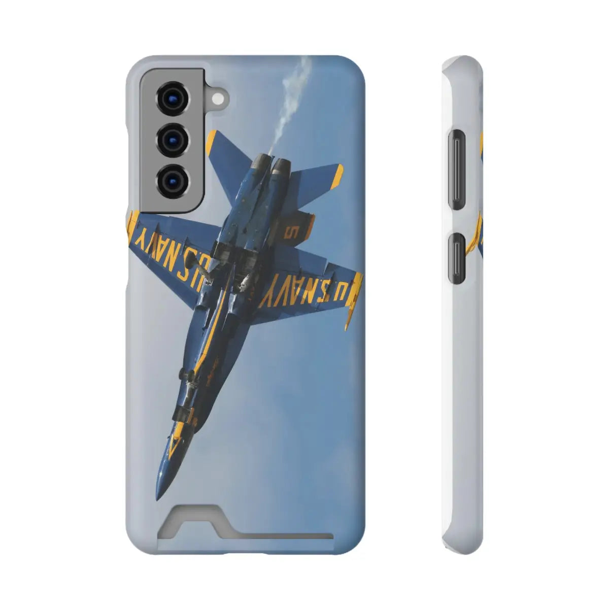 US Navy Blue Angels Phone Case with Card Holder - U.S. Fighter Jet Design - Gifts for pilots - Aviation apparel