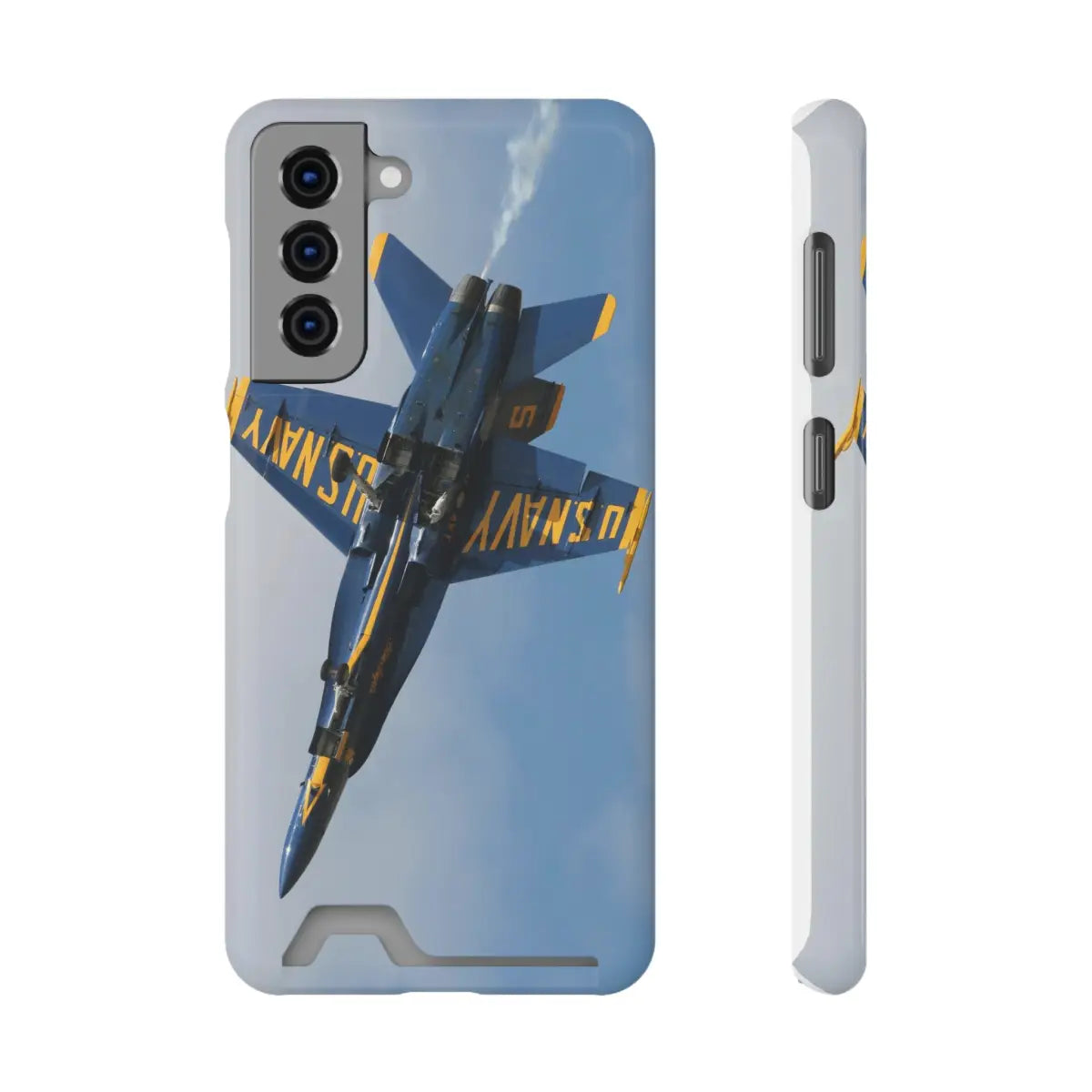 US Navy Blue Angels Phone Case with Card Holder - U.S. Fighter Jet Design - Gifts for pilots - Aviation apparel