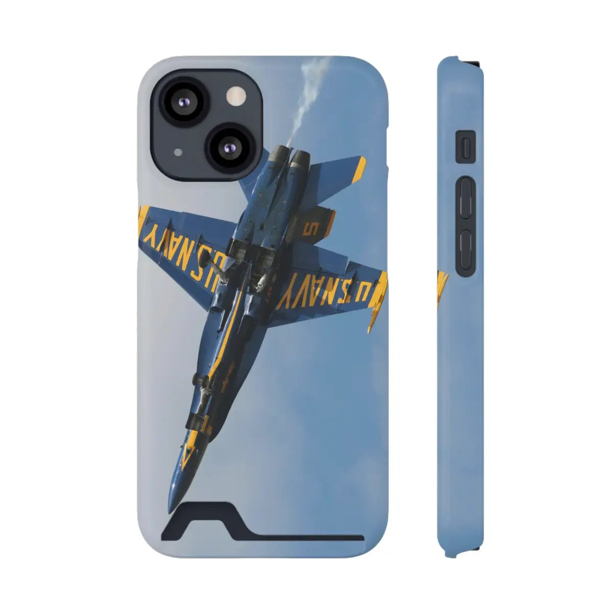 US Navy Blue Angels Phone Case with Card Holder - U.S. Fighter Jet Design - Gifts for pilots - Aviation apparel