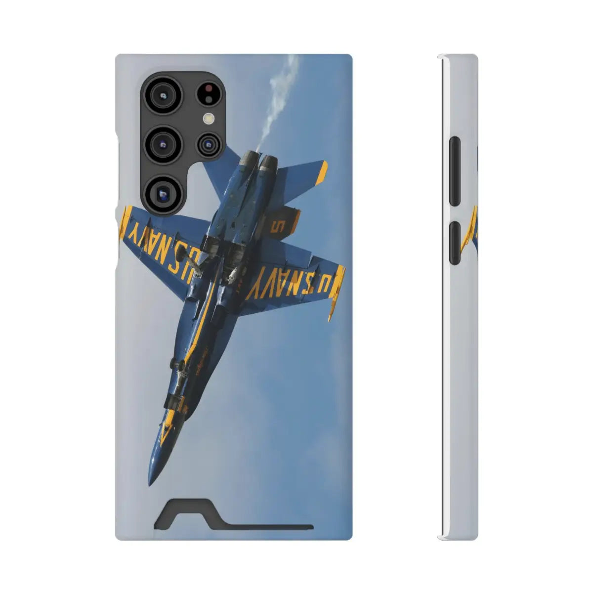 US Navy Blue Angels Phone Case with Card Holder - U.S. Fighter Jet Design - Gifts for pilots - Aviation apparel