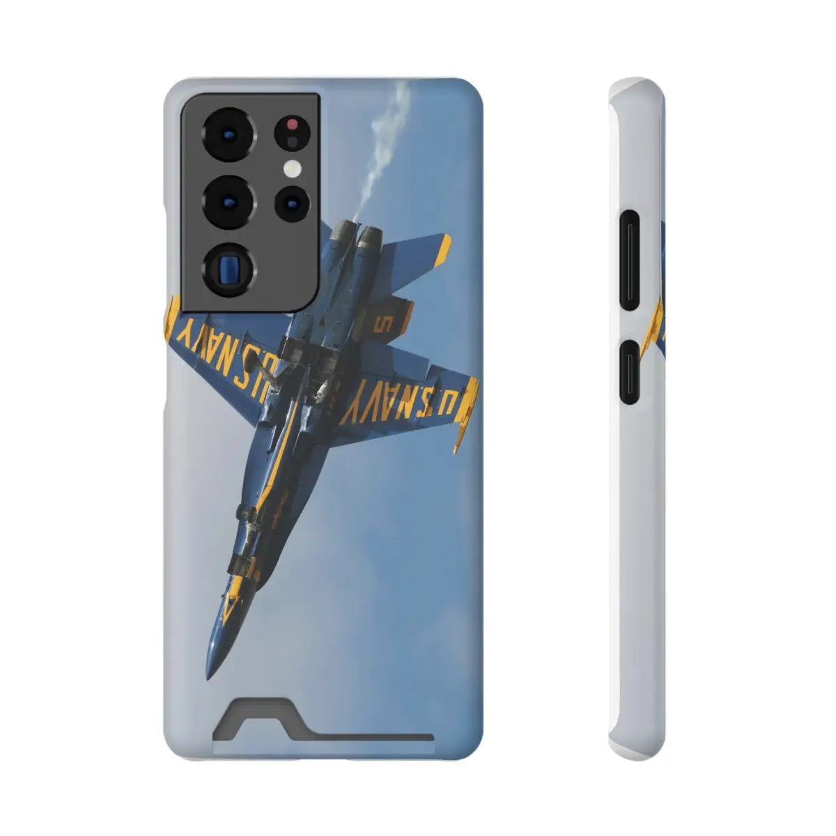 US Navy Blue Angels Phone Case with Card Holder - U.S. Fighter Jet Design - Gifts for pilots - Aviation apparel