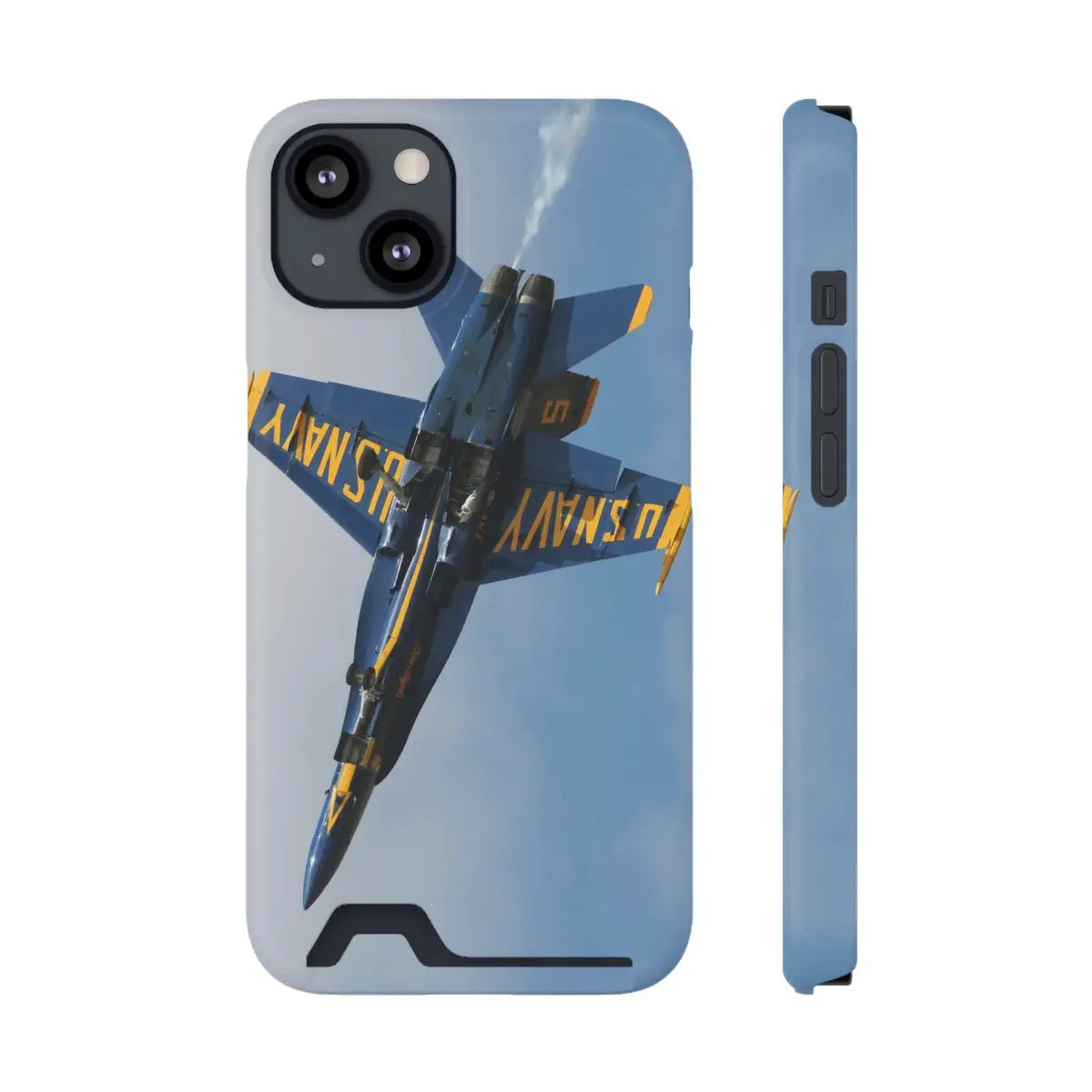 US Navy Blue Angels Phone Case with Card Holder - U.S. Fighter Jet Design - Gifts for pilots - Aviation apparel