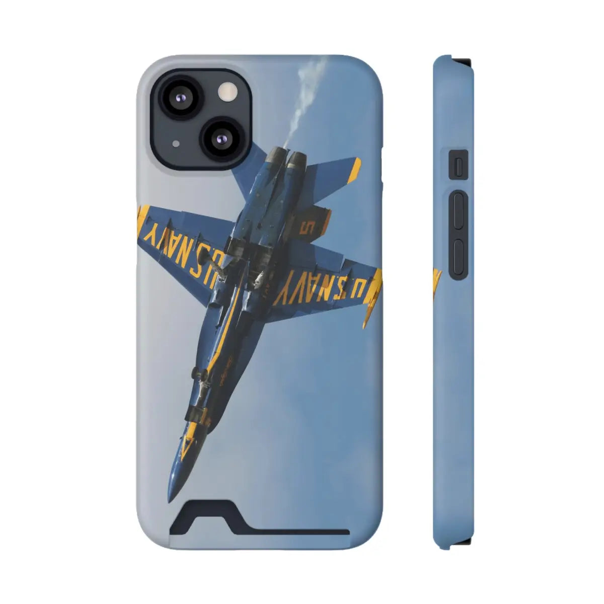 US Navy Blue Angels Phone Case with Card Holder - U.S. Fighter Jet Design - Gifts for pilots - Aviation apparel