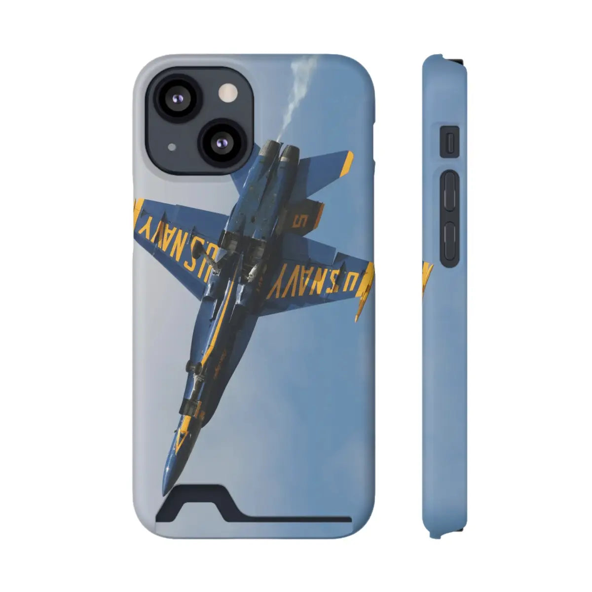 US Navy Blue Angels Phone Case with Card Holder - U.S. Fighter Jet Design - Gifts for pilots - Aviation apparel