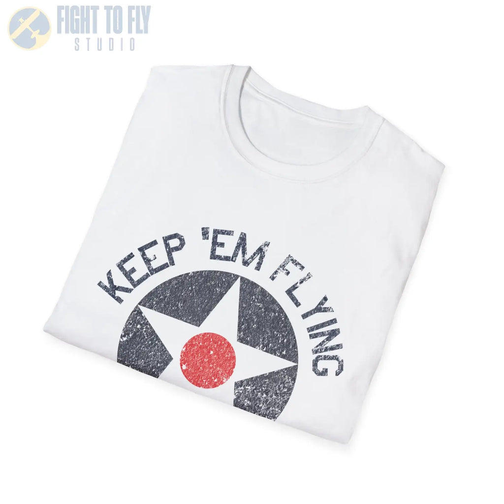 USAAC Roundel “Keep ’Em Flying” 1919–1941 Insignia T Shirt Pilot gifts WWII warbird t shirt