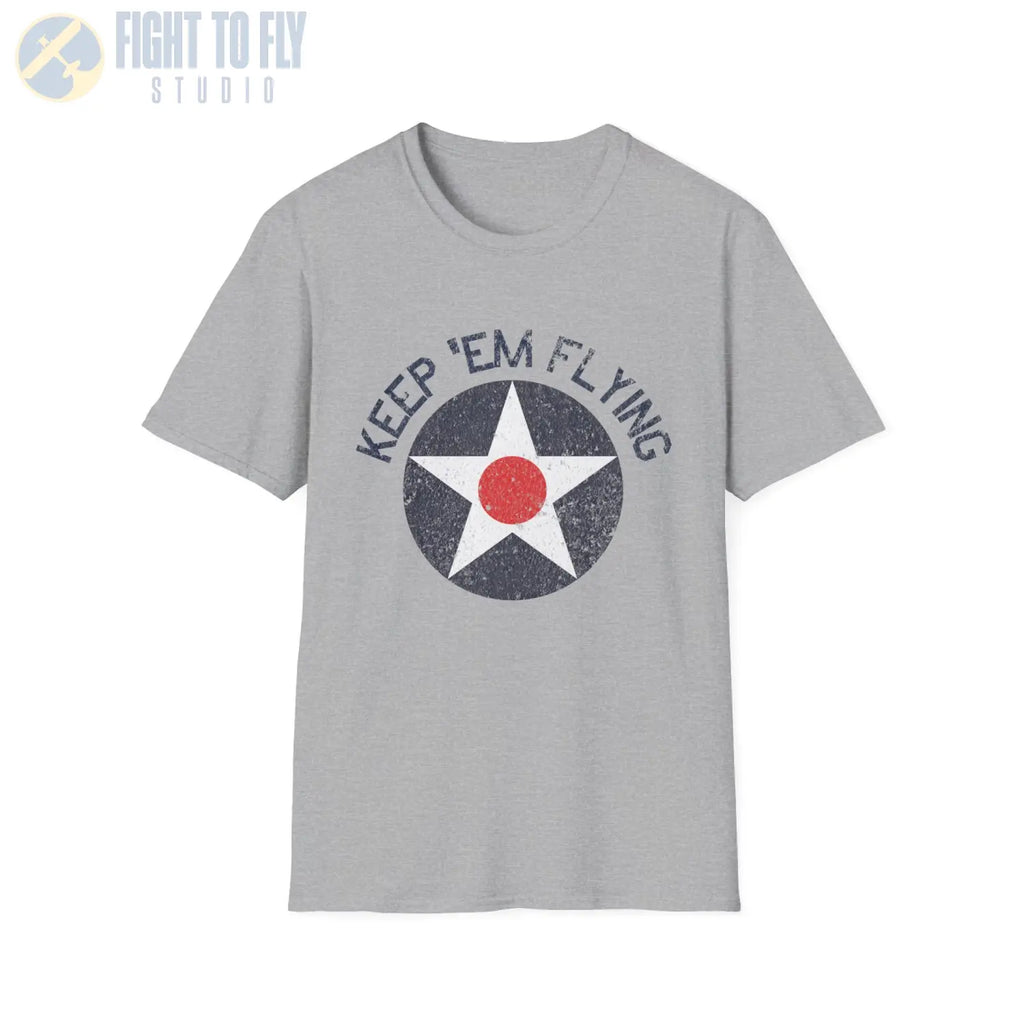 USAAC Roundel “Keep ’Em Flying” 1919–1941 Insignia - T-Shirt - Pilot gifts - WWII warbird t-shirt