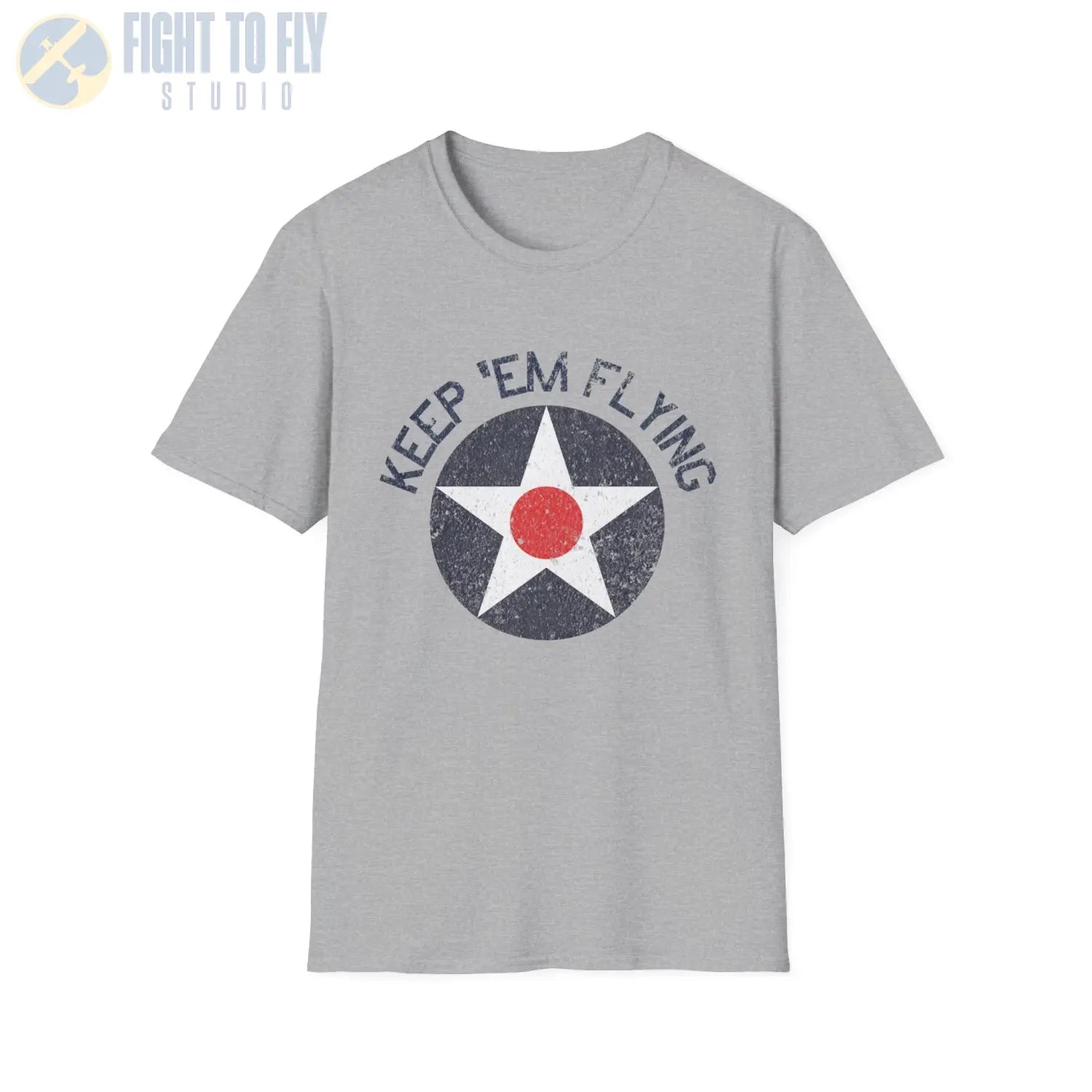 USAAC Roundel “Keep ’Em Flying” 1919–1941 Insignia T Shirt Pilot gifts WWII warbird t shirt