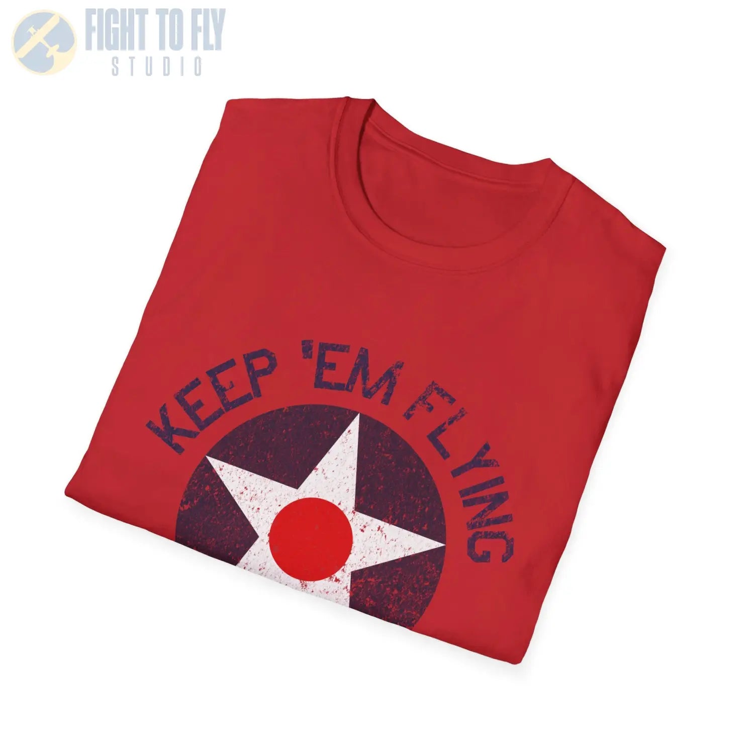 USAAC Roundel “Keep ’Em Flying” 1919–1941 Insignia T Shirt Pilot gifts WWII warbird t shirt