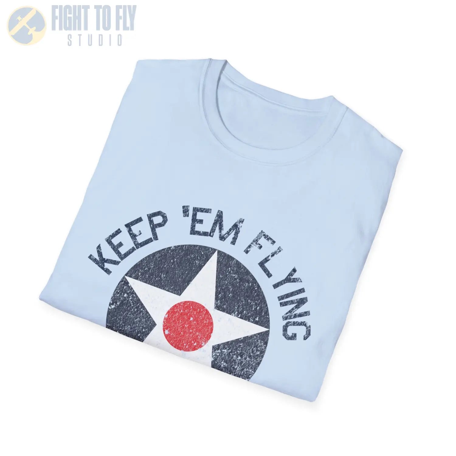 USAAC Roundel “Keep ’Em Flying” 1919–1941 Insignia T Shirt Pilot gifts WWII warbird t shirt