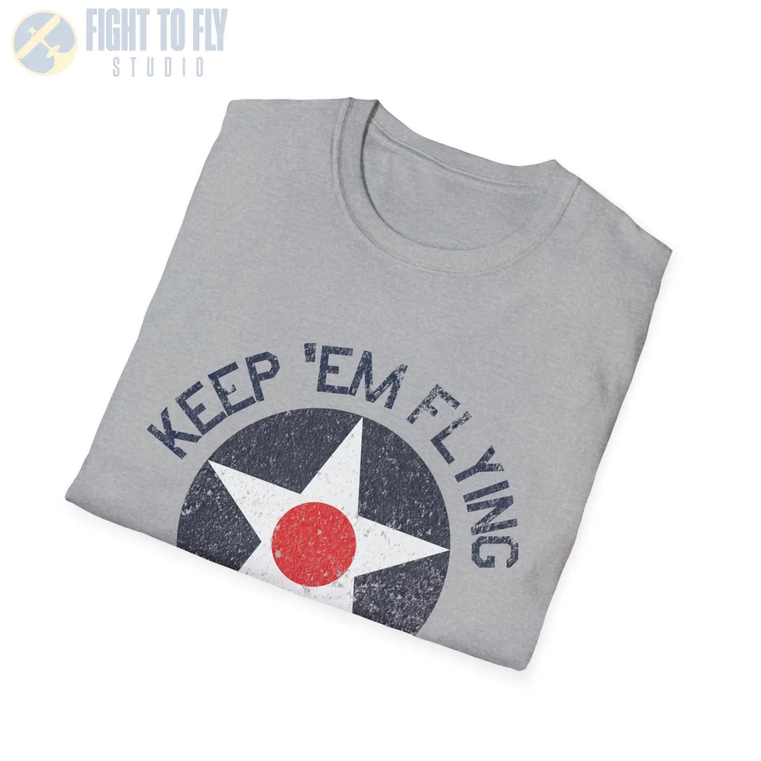 USAAC Roundel “Keep ’Em Flying” 1919–1941 Insignia - T-Shirt - Pilot gifts - WWII warbird t-shirt