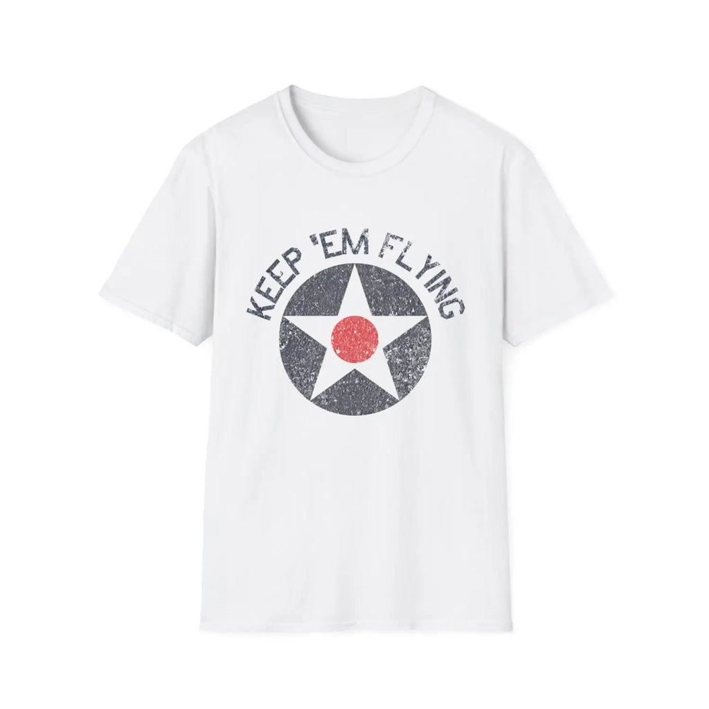 USAAC Roundel “Keep ’Em Flying” 1919–1941 Insignia - T-Shirt - Pilot gifts - WWII warbird t-shirt