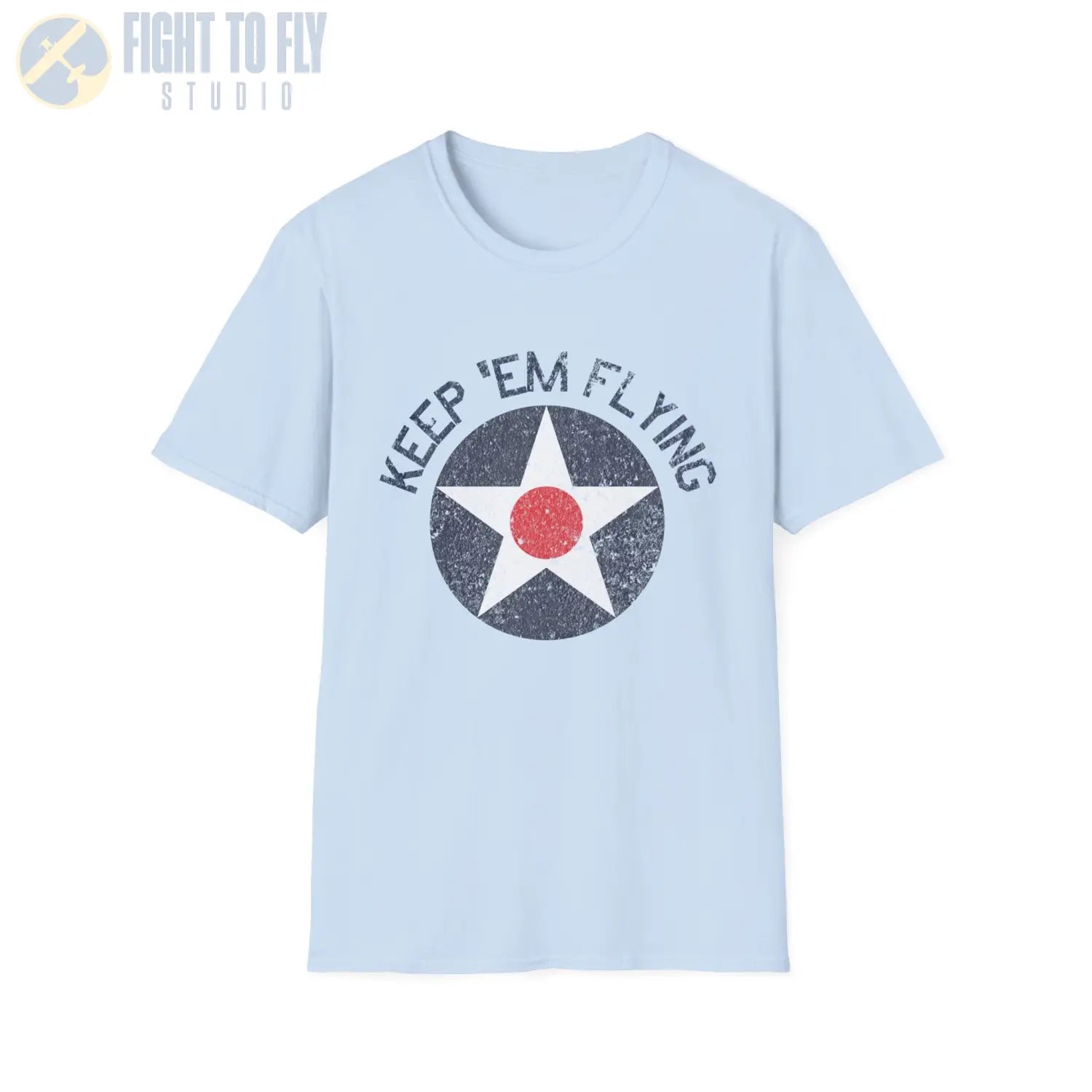 USAAC Roundel “Keep ’Em Flying” 1919–1941 Insignia T Shirt Pilot gifts WWII warbird t shirt