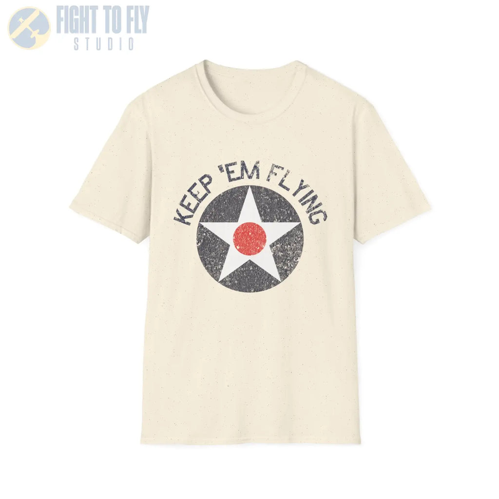 USAAC Roundel “Keep ’Em Flying” 1919–1941 Insignia - T-Shirt - Pilot gifts - WWII warbird t-shirt