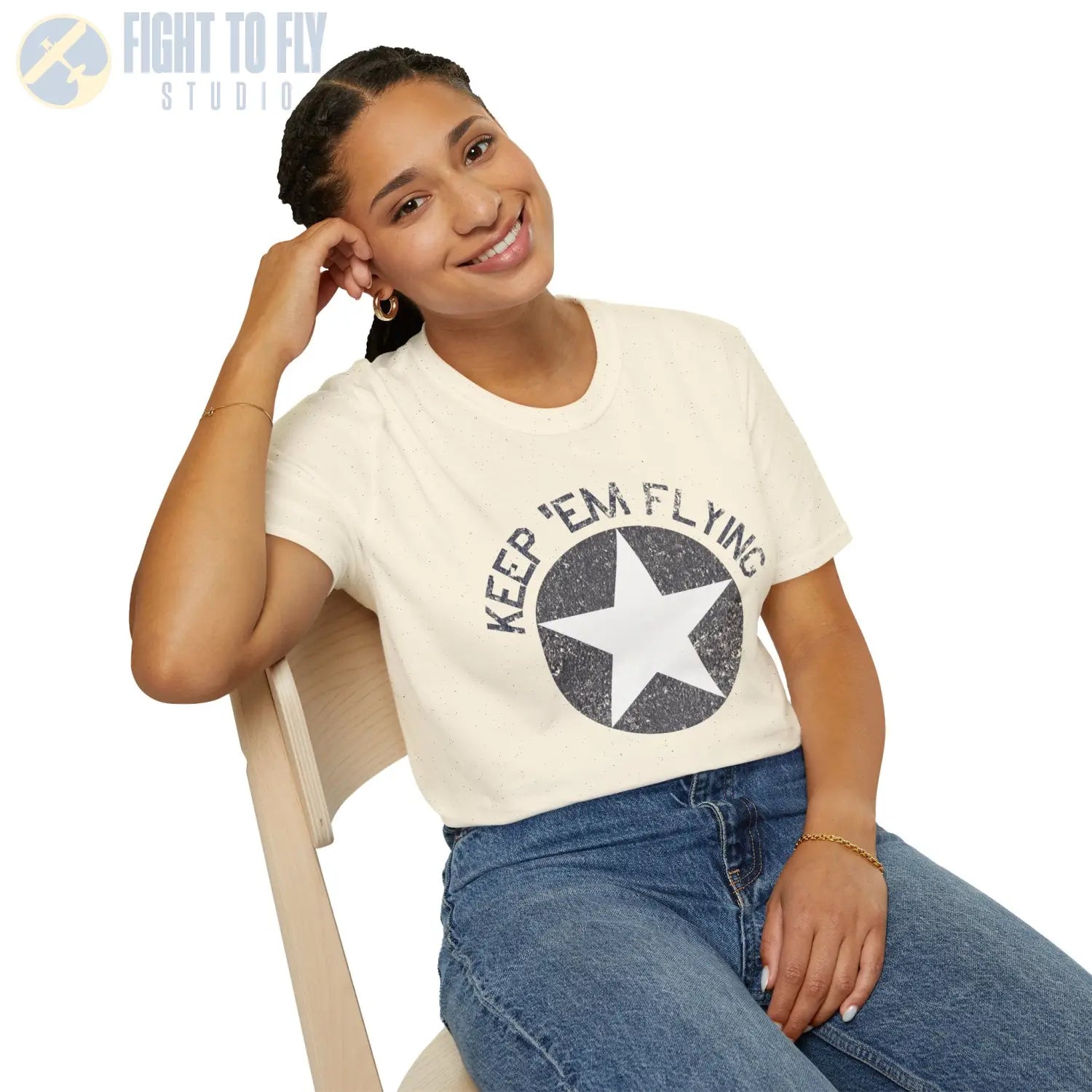 USAAF Roundel “Keep ’Em Flying” 1942 Insignia - T-Shirt - Pilot gifts - WWII warbird t-shirt