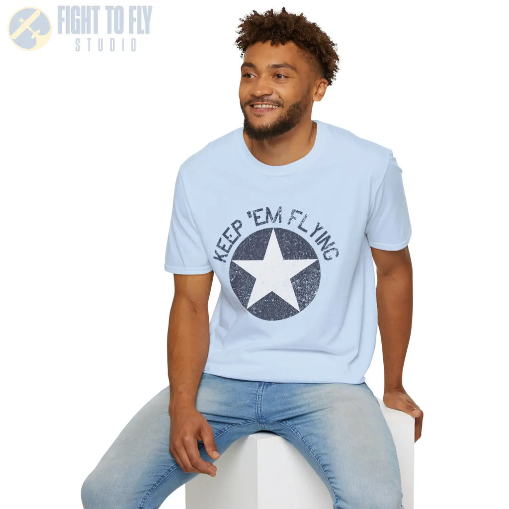 USAAF Roundel “Keep ’Em Flying” 1942 Insignia T Shirt Pilot gifts WWII warbird t shirt