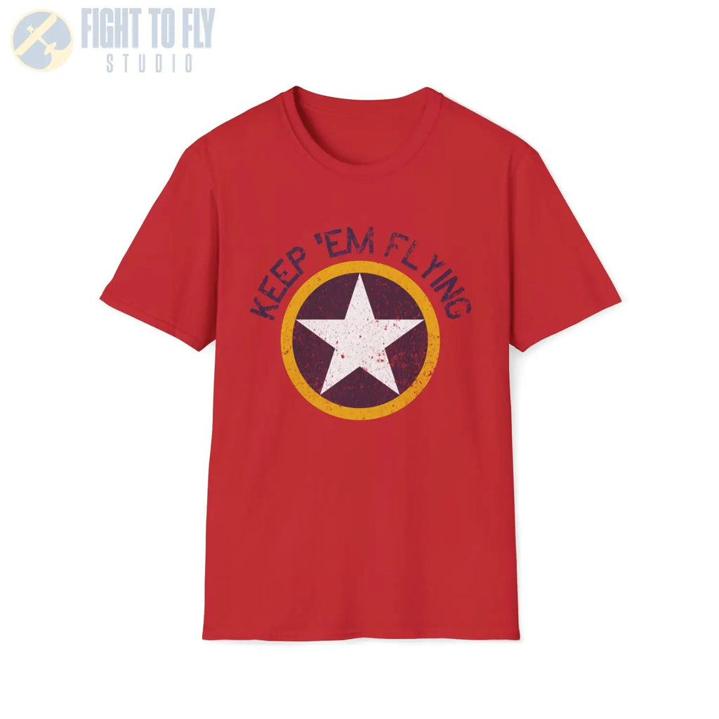 USAAF Roundel “Keep ’Em Flying” 1942 Insignia - T-Shirt - Pilot gifts - WWII warbird t-shirt