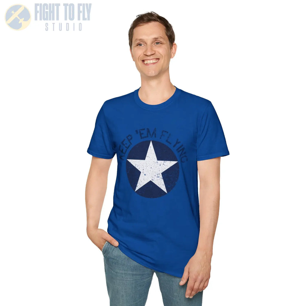 USAAF Roundel “Keep ’Em Flying” 1942 Insignia T Shirt Pilot gifts WWII warbird t shirt