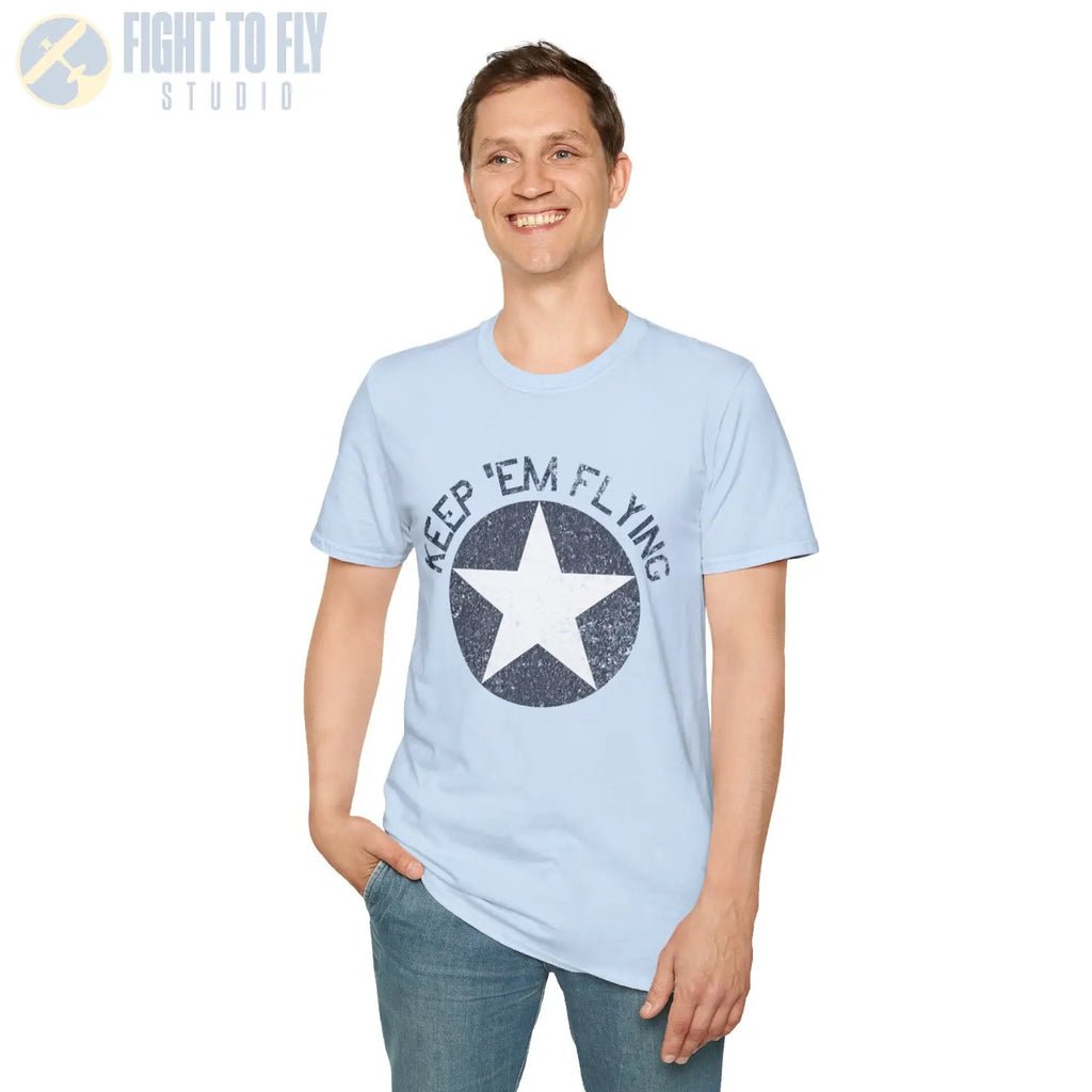 USAAF Roundel “Keep ’Em Flying” 1942 Insignia T Shirt Pilot gifts WWII warbird t shirt