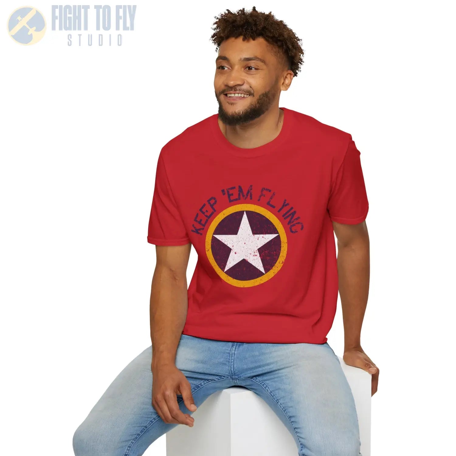 USAAF Roundel “Keep ’Em Flying” 1942 Insignia - T-Shirt - Pilot gifts - WWII warbird t-shirt