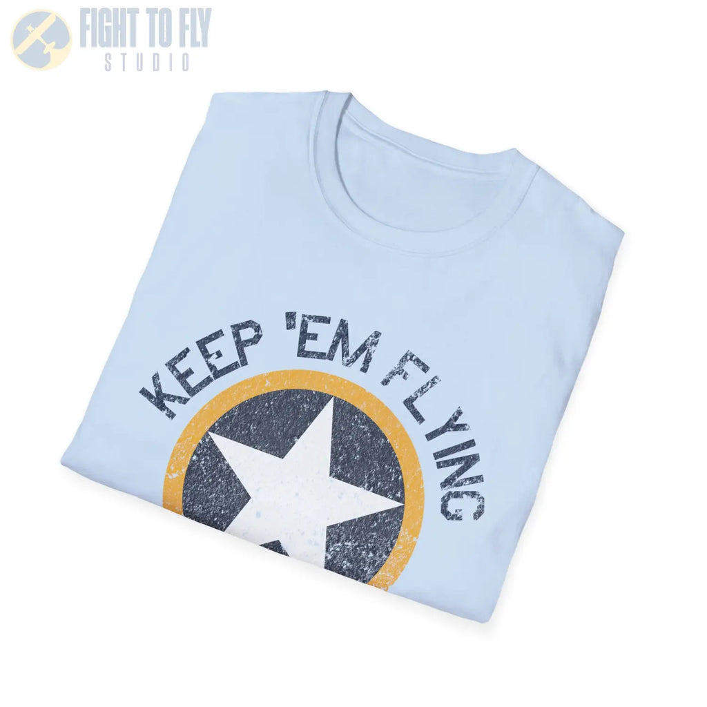 USAAF Roundel “Keep ’Em Flying” 1942 Insignia T Shirt Pilot gifts WWII warbird t shirt