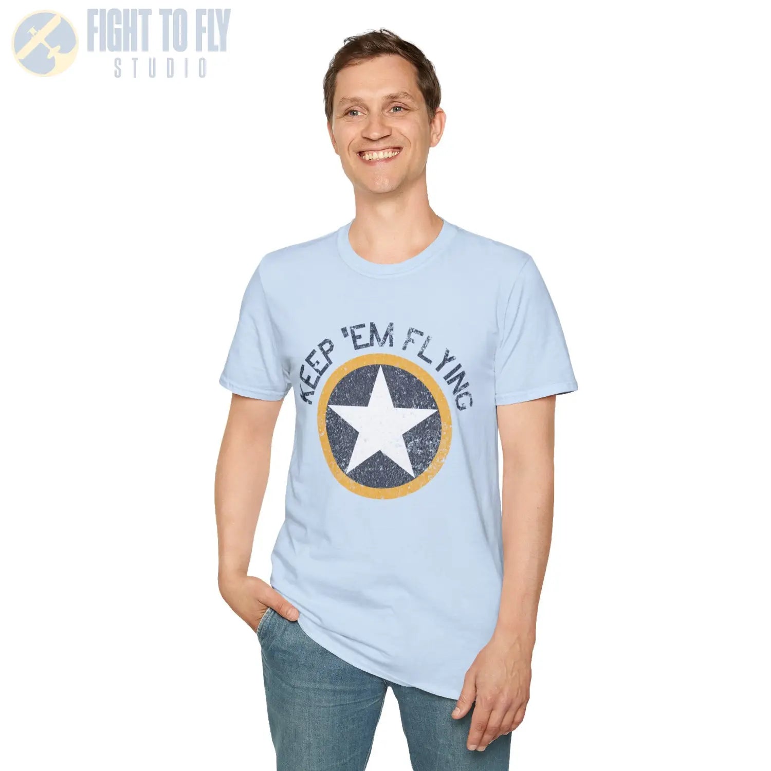 USAAF Roundel “Keep ’Em Flying” 1942 Insignia - T-Shirt - Pilot gifts - WWII warbird t-shirt