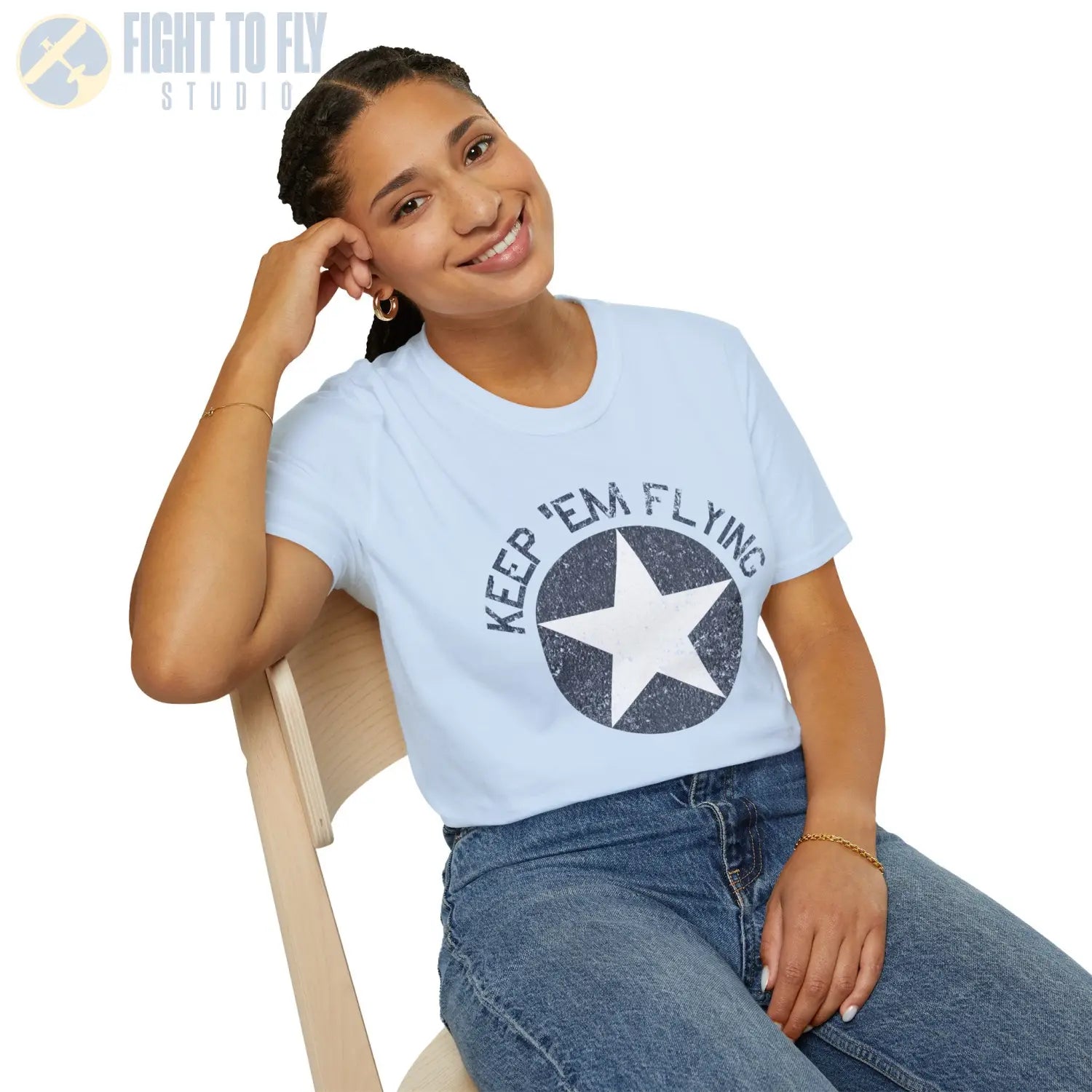 USAAF Roundel “Keep ’Em Flying” 1942 Insignia T Shirt Pilot gifts WWII warbird t shirt