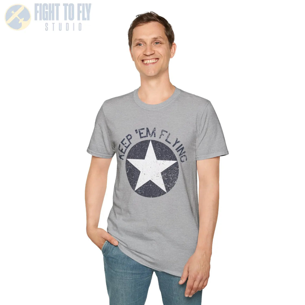 USAAF Roundel “Keep ’Em Flying” 1942 Insignia T Shirt Pilot gifts WWII warbird t shirt