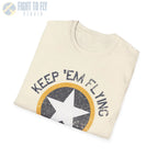 USAAF Roundel “Keep ’Em Flying” 1942 Insignia - T-Shirt - Pilot gifts - WWII warbird t-shirt