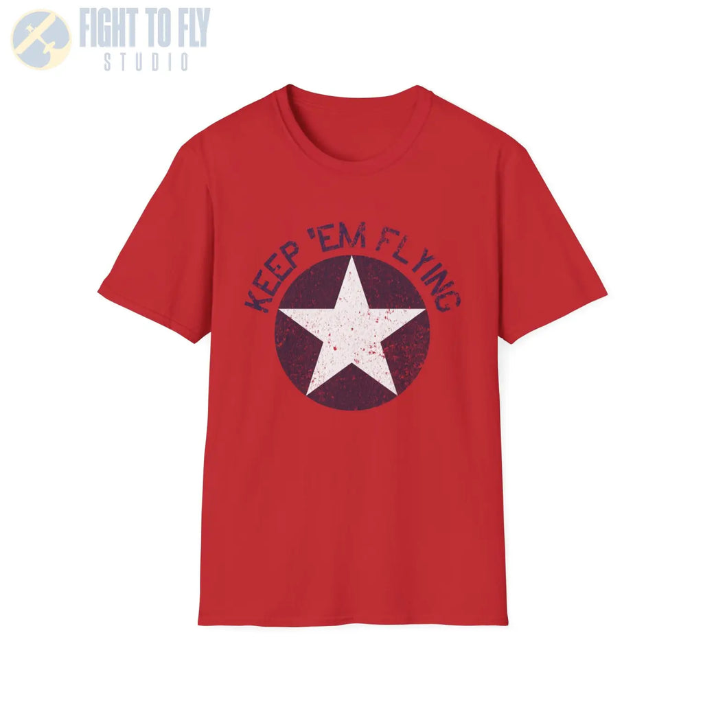 USAAF Roundel “Keep ’Em Flying” 1942 Insignia - T-Shirt - Pilot gifts - WWII warbird t-shirt