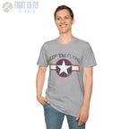 USAAF Roundel “Keep ’Em Flying” 1943 Red Outline - T-Shirt - Pilot gifts - WWII warbird t-shirt