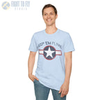 USAAF Roundel “Keep ’Em Flying” 1943 Red Outline - T-Shirt - Pilot gifts - WWII warbird t-shirt