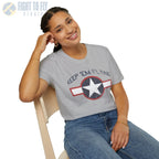 USAAF Roundel “Keep ’Em Flying” 1943 Red Outline - T-Shirt - Pilot gifts - WWII warbird t-shirt