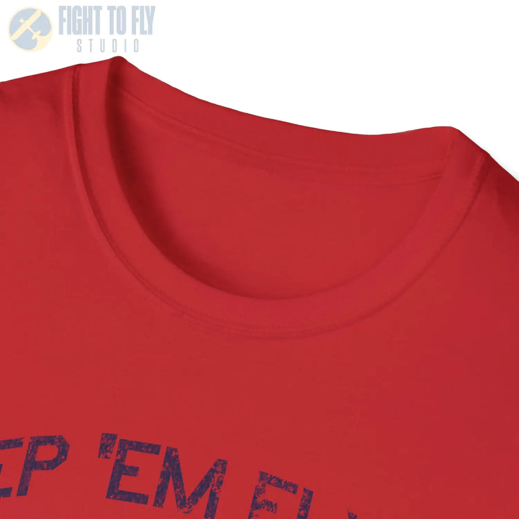 USAAF Roundel “Keep ’Em Flying” 1943 Red Outline T Shirt Pilot gifts WWII warbird t shirt