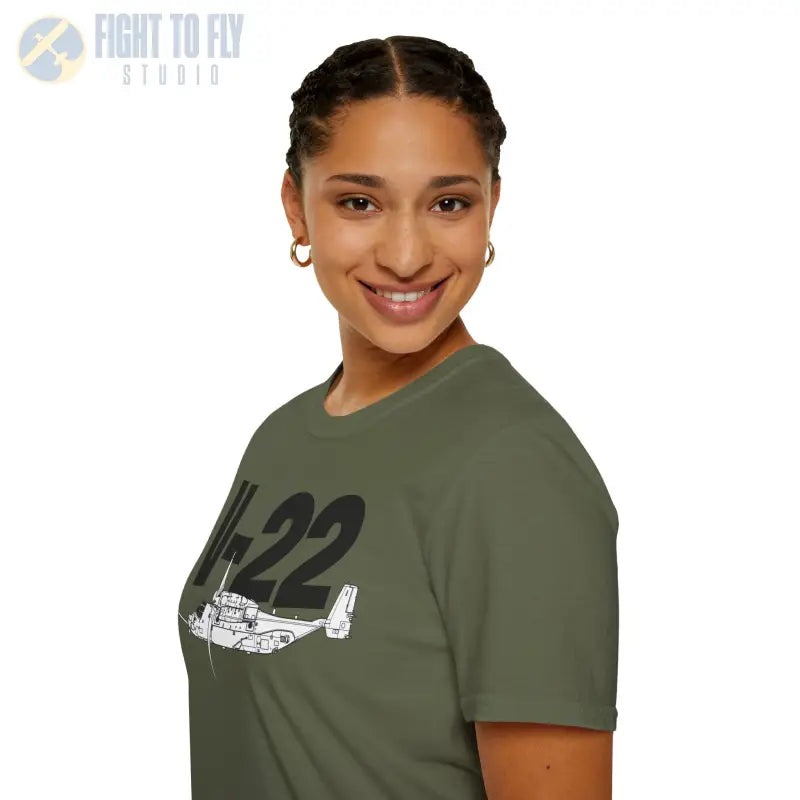 V-22 In-Flight Mode T-Shirt – Tiltrotor Military Aircraft Tee - Pilot gifts - WWII warbird t-shirt
