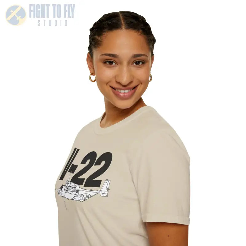 V-22 In-Flight Mode T-Shirt – Tiltrotor Military Aircraft Tee - Pilot gifts - WWII warbird t-shirt