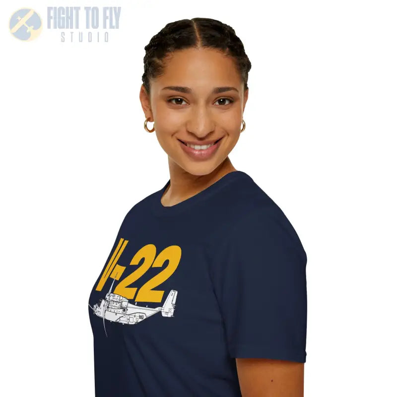 V-22 In-Flight Mode T-Shirt – Tiltrotor Military Aircraft Tee - Pilot gifts - WWII warbird t-shirt