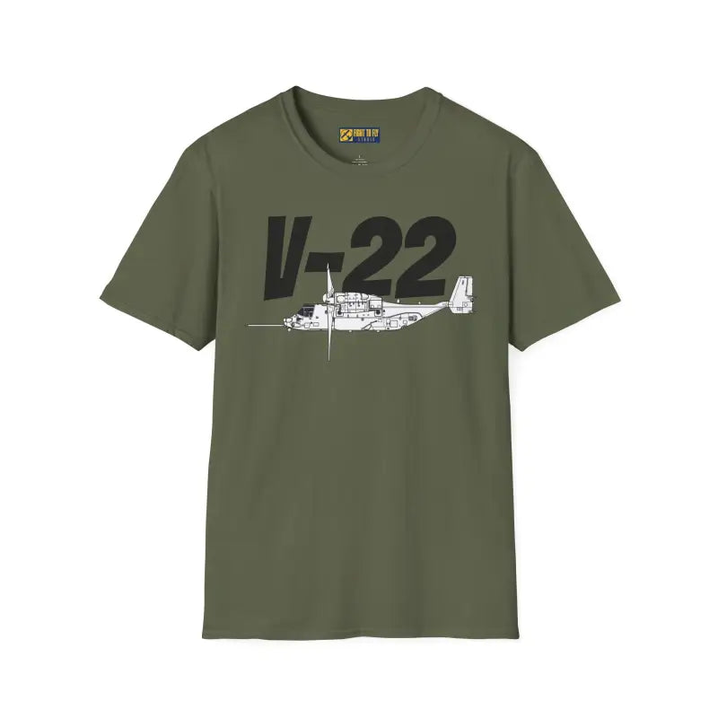 V-22 In-Flight Mode T-Shirt – Tiltrotor Military Aircraft Tee - Pilot gifts - WWII warbird t-shirt