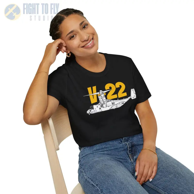 V-22 In Hover Mode T-Shirt – Tiltrotor Aircraft Vertical Flight Tee - Pilot gifts - WWII warbird t-shirt