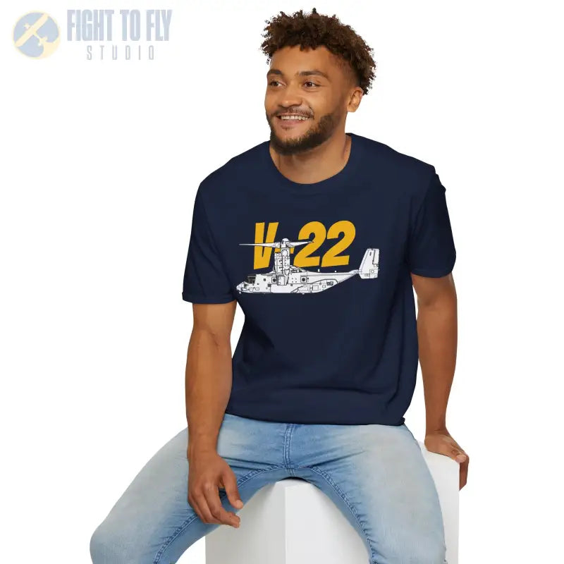 V-22 In Hover Mode T-Shirt – Tiltrotor Aircraft Vertical Flight Tee - Pilot gifts - WWII warbird t-shirt