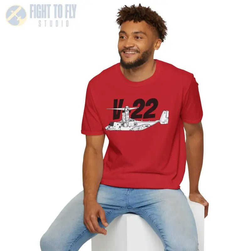 V-22 In Hover Mode T-Shirt – Tiltrotor Aircraft Vertical Flight Tee - Pilot gifts - WWII warbird t-shirt