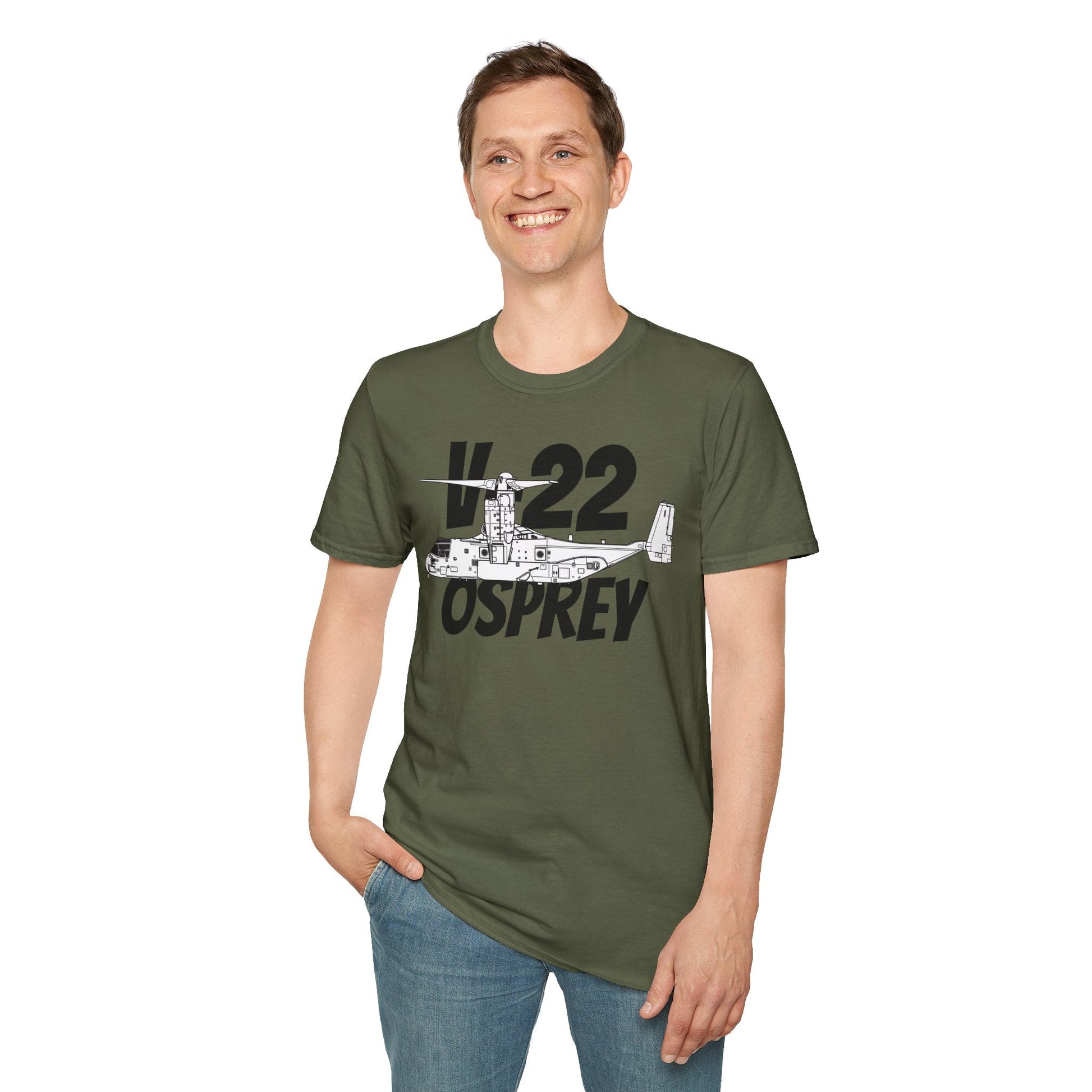 V-22 Osprey In Hover Mode T-Shirt – Tiltrotor Aircraft Vertical Flight Tee - Gifts for pilots - Aviation apparel