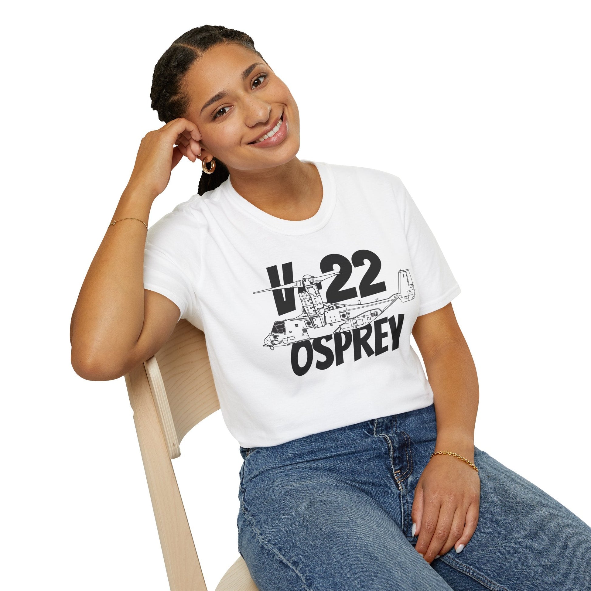 V-22 Osprey In Hover Mode T-Shirt – Tiltrotor Aircraft Vertical Flight Tee - Gifts for pilots - Aviation apparel