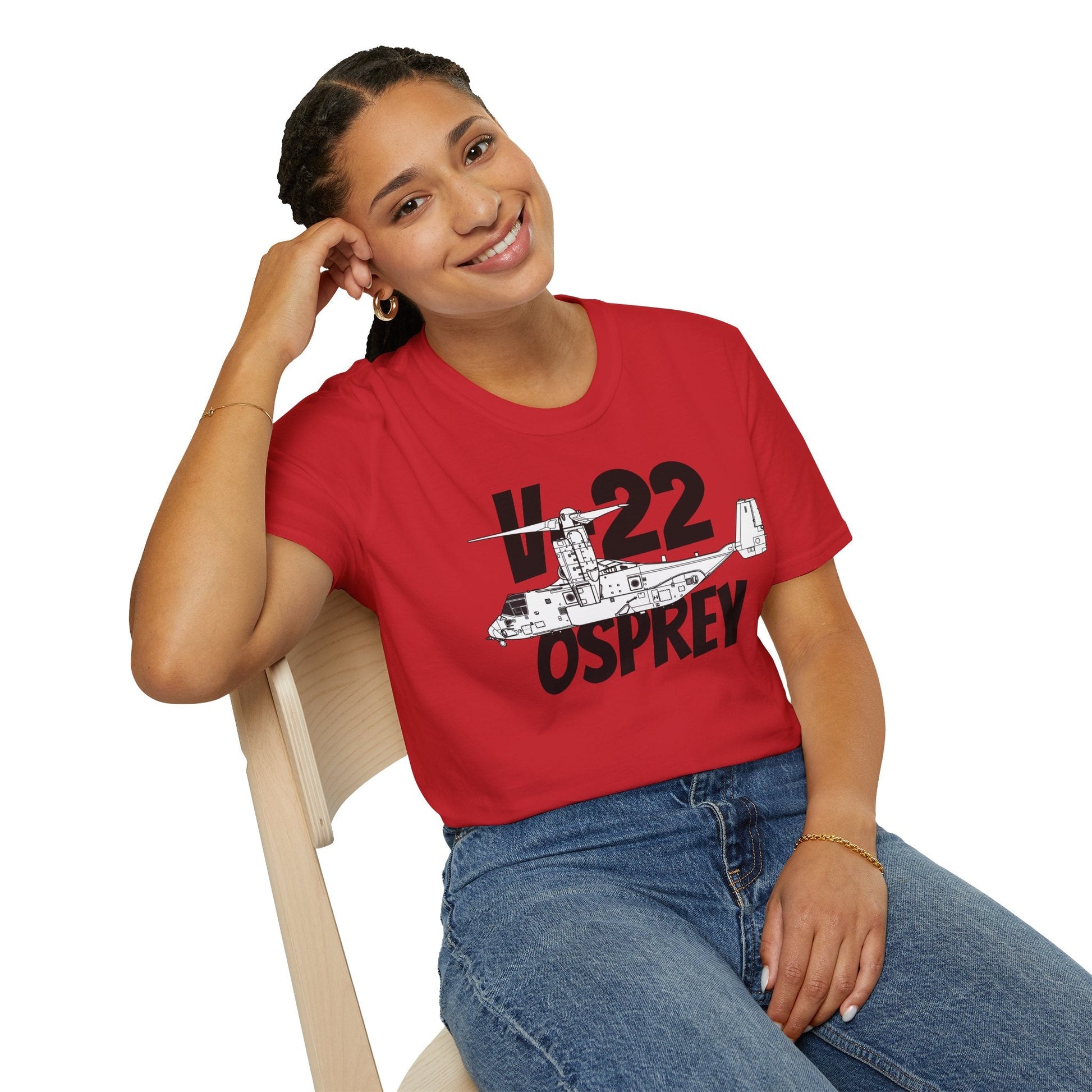 V-22 Osprey In Hover Mode T-Shirt – Tiltrotor Aircraft Vertical Flight Tee - Gifts for pilots - Aviation apparel