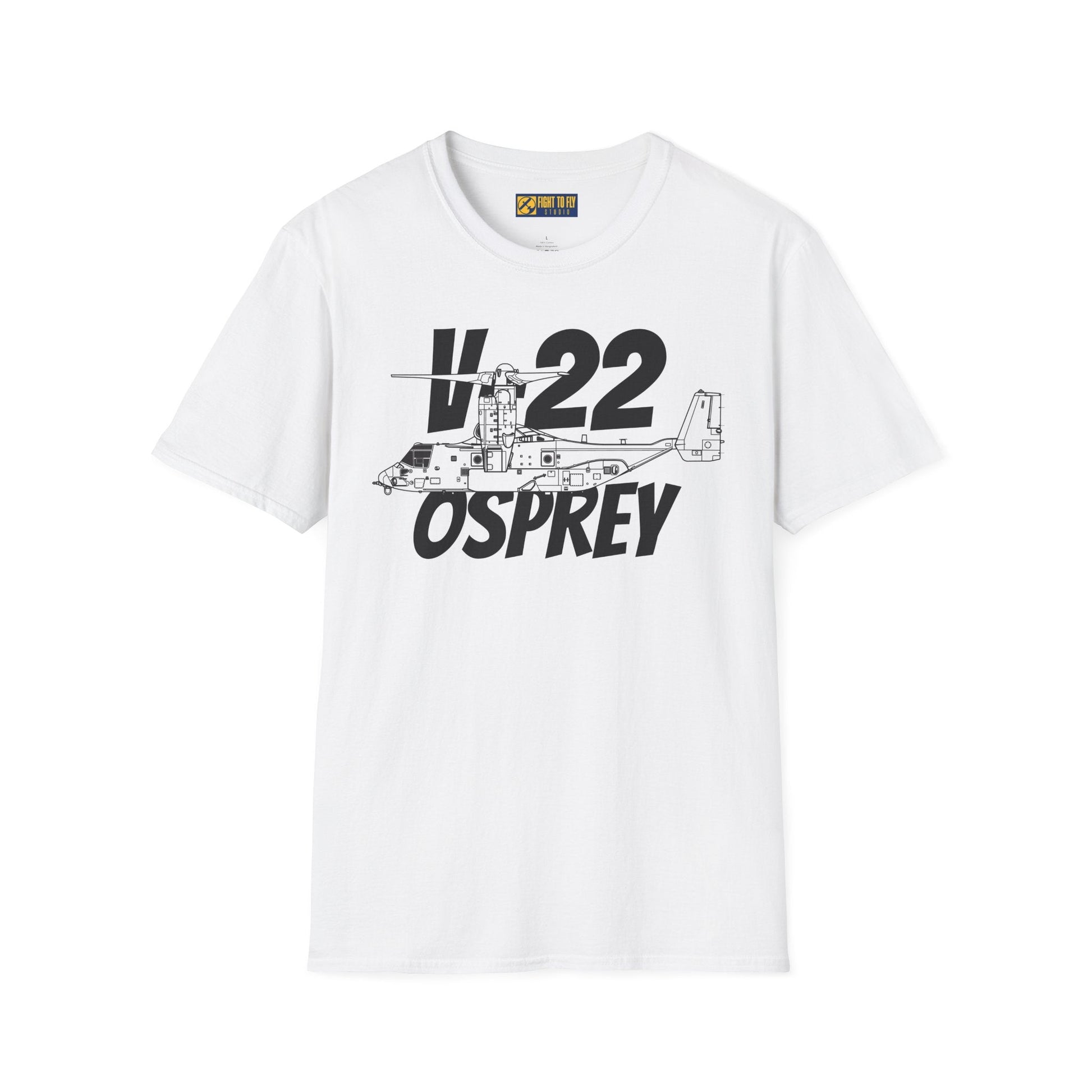 V-22 Osprey In Hover Mode T-Shirt – Tiltrotor Aircraft Vertical Flight Tee - Gifts for pilots - Aviation apparel