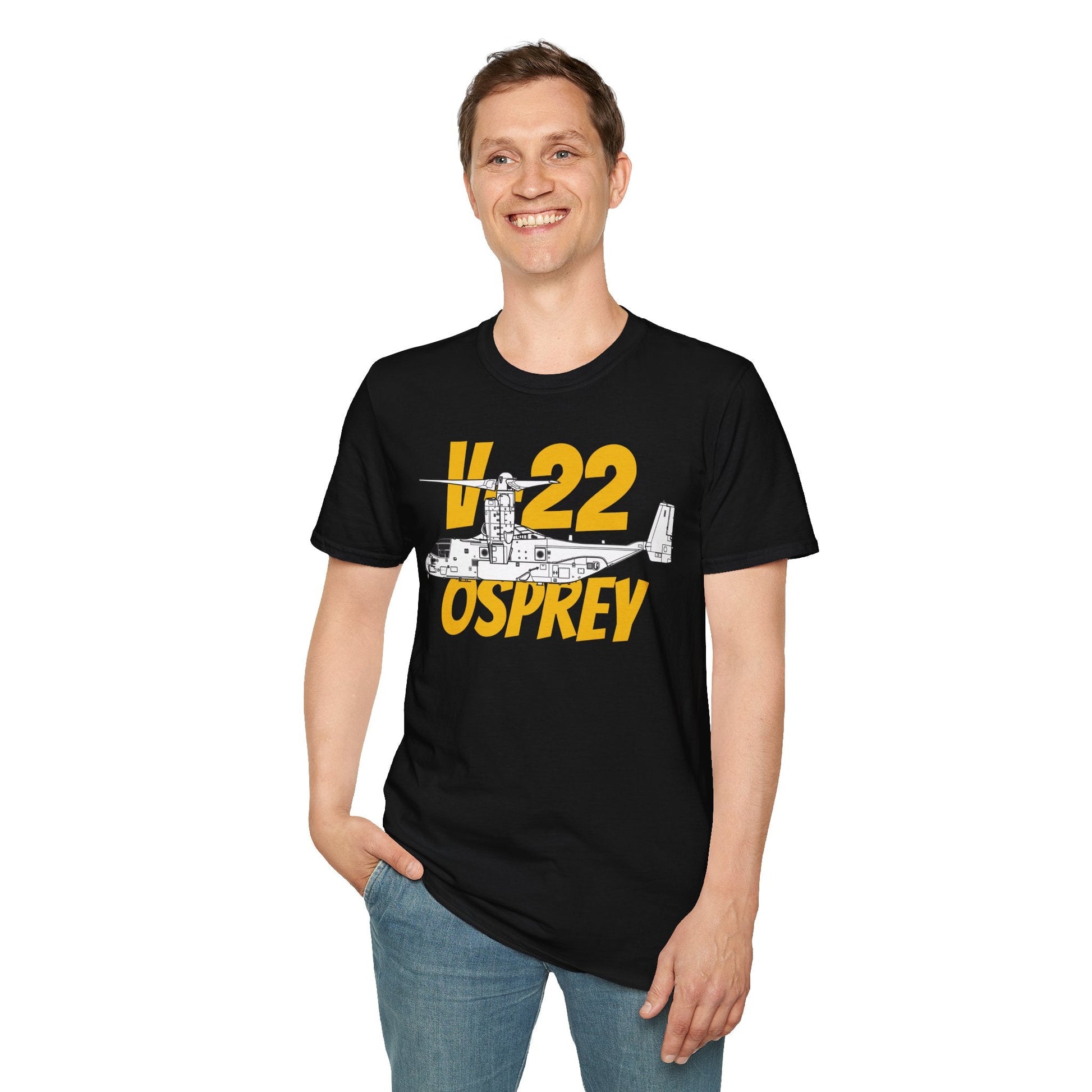 V-22 Osprey In Hover Mode T-Shirt – Tiltrotor Aircraft Vertical Flight Tee - Gifts for pilots - Aviation apparel