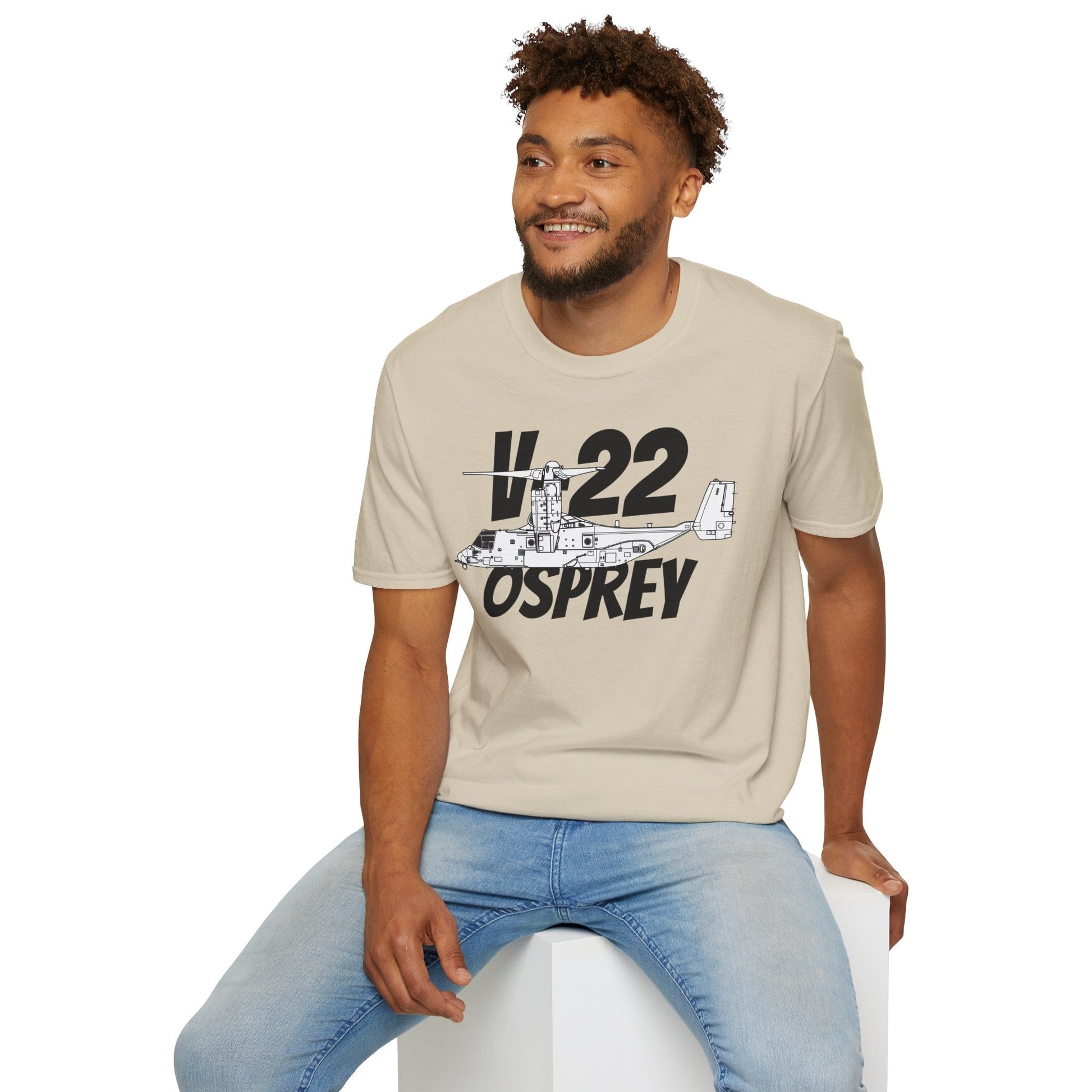 V-22 Osprey In Hover Mode T-Shirt – Tiltrotor Aircraft Vertical Flight Tee - Gifts for pilots - Aviation apparel